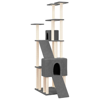 Vidaxl Cat Furniture avec Sisal Scratch Posts 190 cm Gris foncé