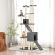 Vidaxl Cat Furniture avec Sisal Scratch Posts 190 cm Gris foncé