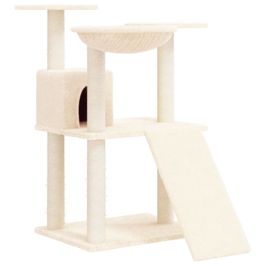 Vidaxl Cat Furniture avec Sisal Scratch Posts 83 cm Crème -Colored