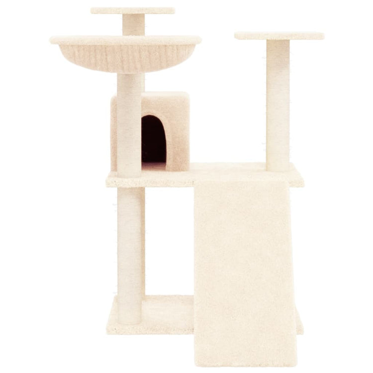 Vidaxl Cat Furniture avec Sisal Scratch Posts 83 cm Crème -Colored