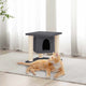 Vidaxl Cat Furniture avec Sisal Scratch Posts 37 cm Gris foncé