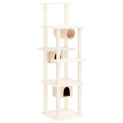 Vidaxl Cat Furniture avec Sisal Scratch Posts 169 cm Crème -Colored