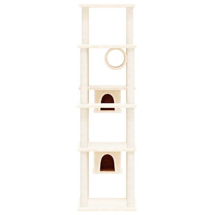 Vidaxl Cat Furniture avec Sisal Scratch Posts 169 cm Crème -Colored