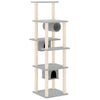 Vidaxl Cat Meubles avec Sisal Scratch Posts 169 cm Gris clair