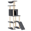Vidaxl Cat Meubles avec Sisal Scratch Posts 166 cm Gris foncé