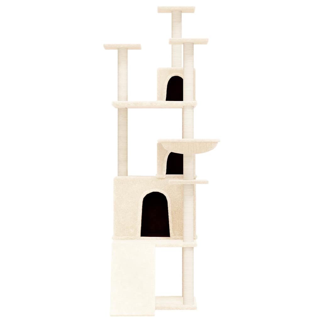 Vidaxl Cat Furniture avec Sisal Scratch Posts 175 cm Crème -Colored