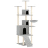 Vidaxl Cat Meubles avec Sisal Scratch Posts 175 cm Gris clair