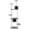 Vidaxl Cat Furniture avec Sisal Scratch Posts 176 cm Gris foncé