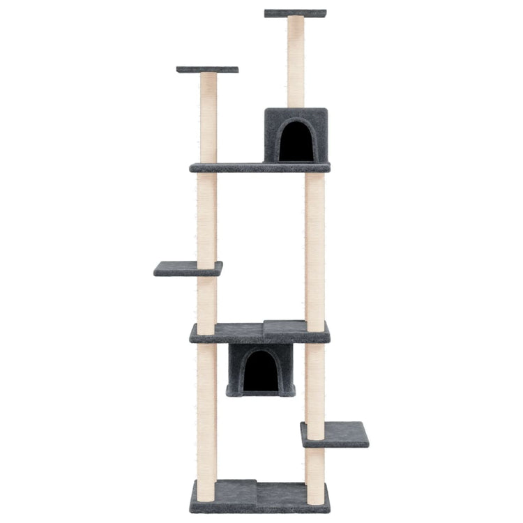 Vidaxl Cat Furniture avec Sisal Scratch Posts 176 cm Gris foncé