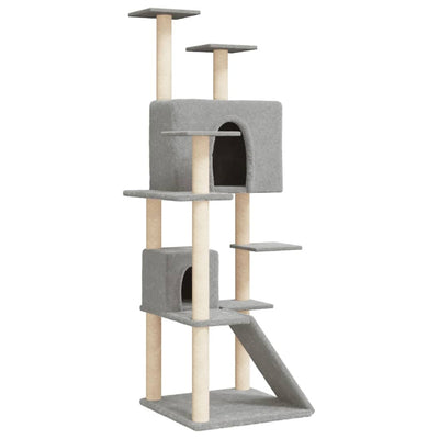 Vidaxl Cat Furniture avec Sisal Scratch Posts 153 cm Gris clair