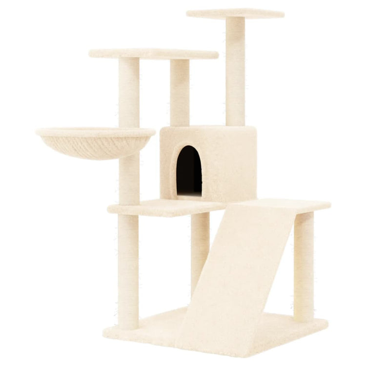 Vidaxl Cat Furniture avec Sisal Scratch Posts 94 cm Crème -Colored