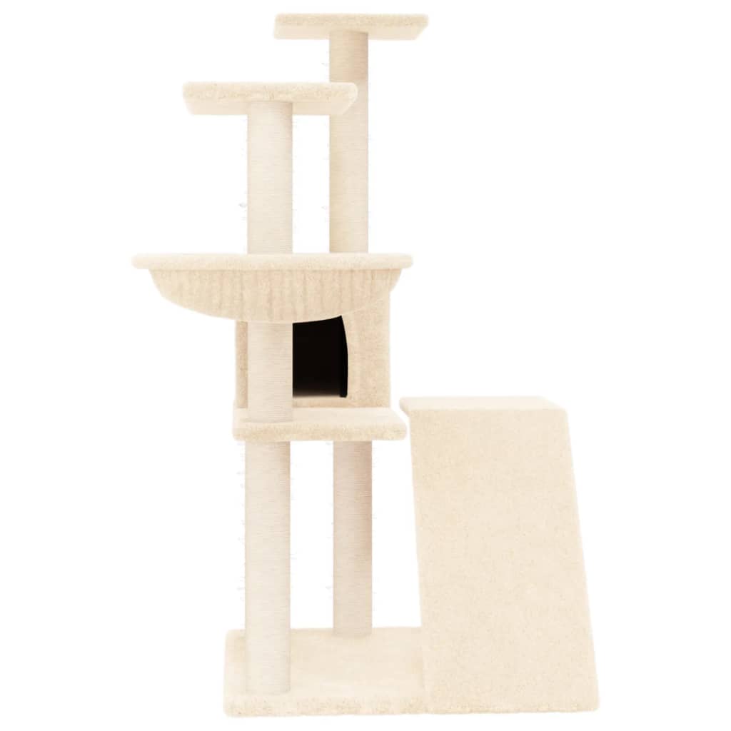 Vidaxl Cat Furniture avec Sisal Scratch Posts 94 cm Crème -Colored