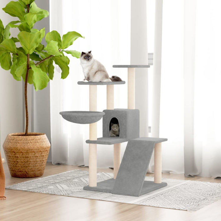 Vidaxl Cat Furniture avec Sisal Scratch Posts 94 cm Gris clair