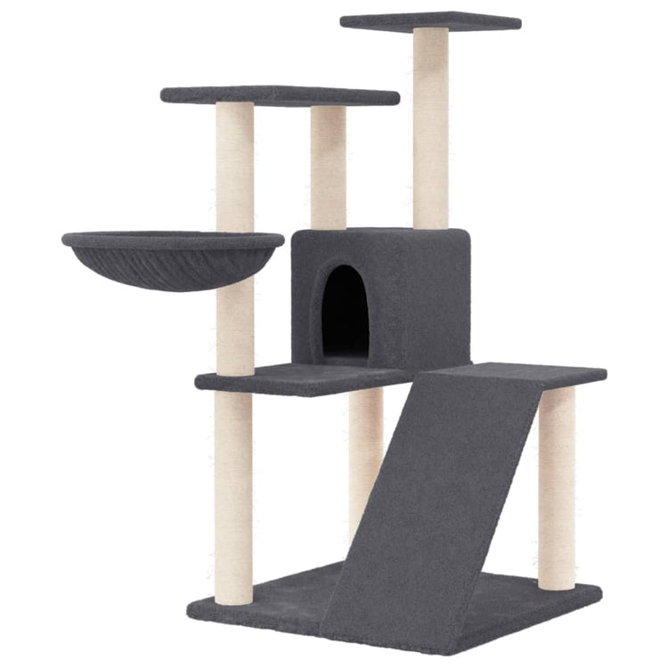 Vidaxl Cat Meubles avec Sisal Scratch Posts 94 cm Gris foncé