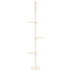 Vidaxl Cat Furniture Floor au plafond 267,5-297,5 cm de couleur crème