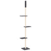 Vidaxl Cat Furniture Floor au plafond 267,5-297,5 cm gris foncé