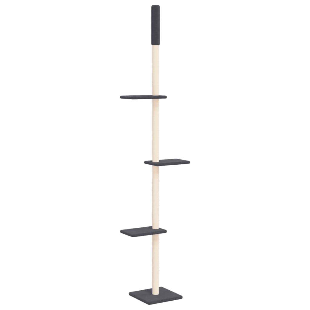 Vidaxl Cat Furniture Floor au plafond 267,5-297,5 cm gris foncé