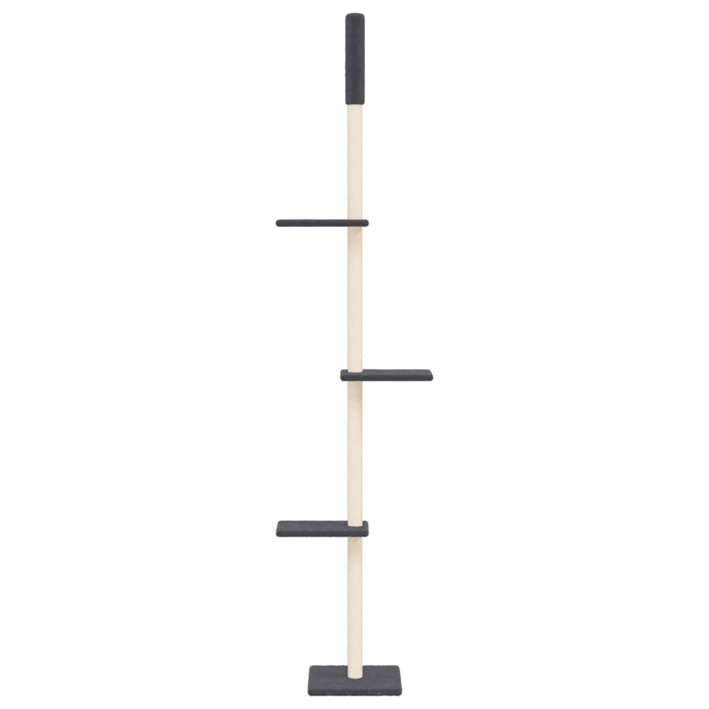 Vidaxl Cat Furniture Floor au plafond 267,5-297,5 cm gris foncé