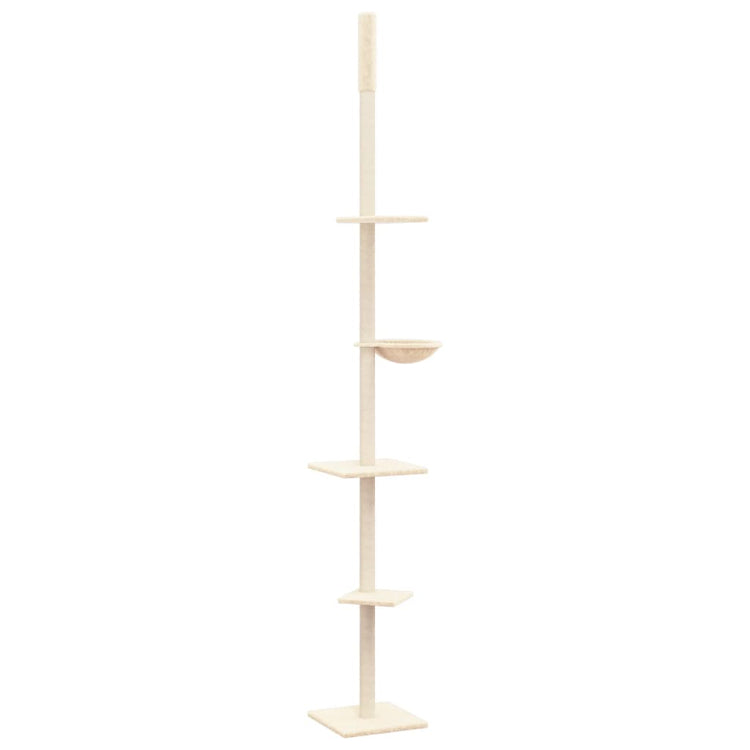 Vidaxl Cat Furniture Floor au plafond 263.5-289,5 cm Crème Crème