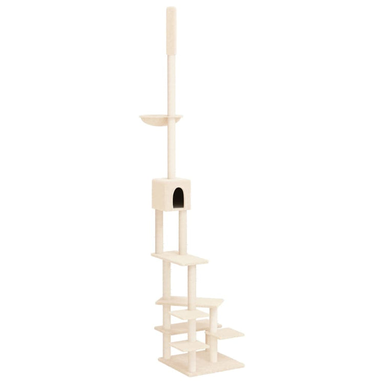Vidaxl Cat Furniture Floor au plafond 268,5-294,5 cm de couleur crème
