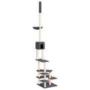 Vidaxl Cat Furniture Floor au plafond 268,5-294,5 cm Gris foncé - afbeelding 2