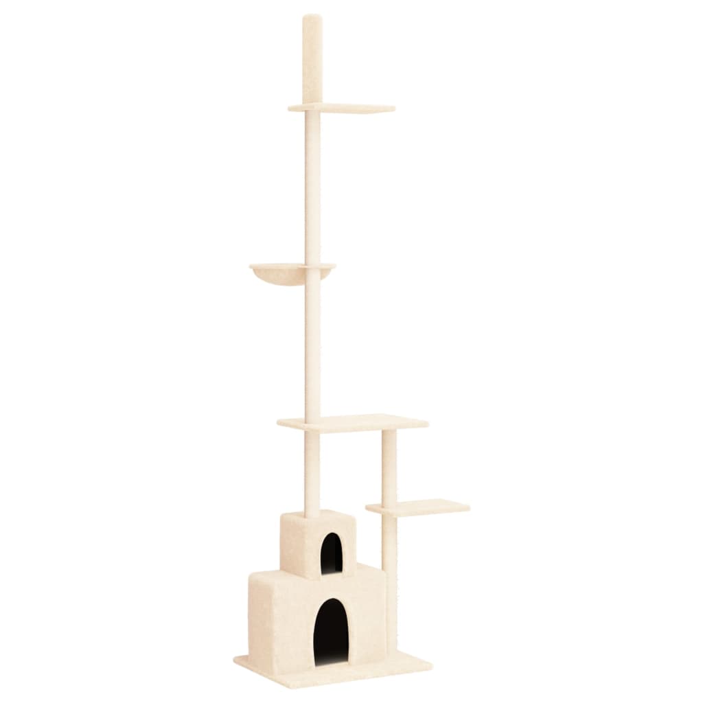 Vidaxl Cat Furniture Floor au plafond 250,5-276,5 cm de couleur crème