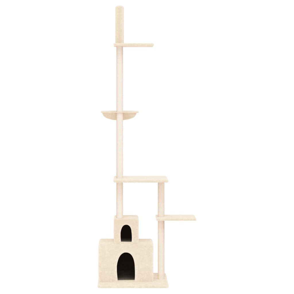 Vidaxl Cat Furniture Floor au plafond 250,5-276,5 cm de couleur crème