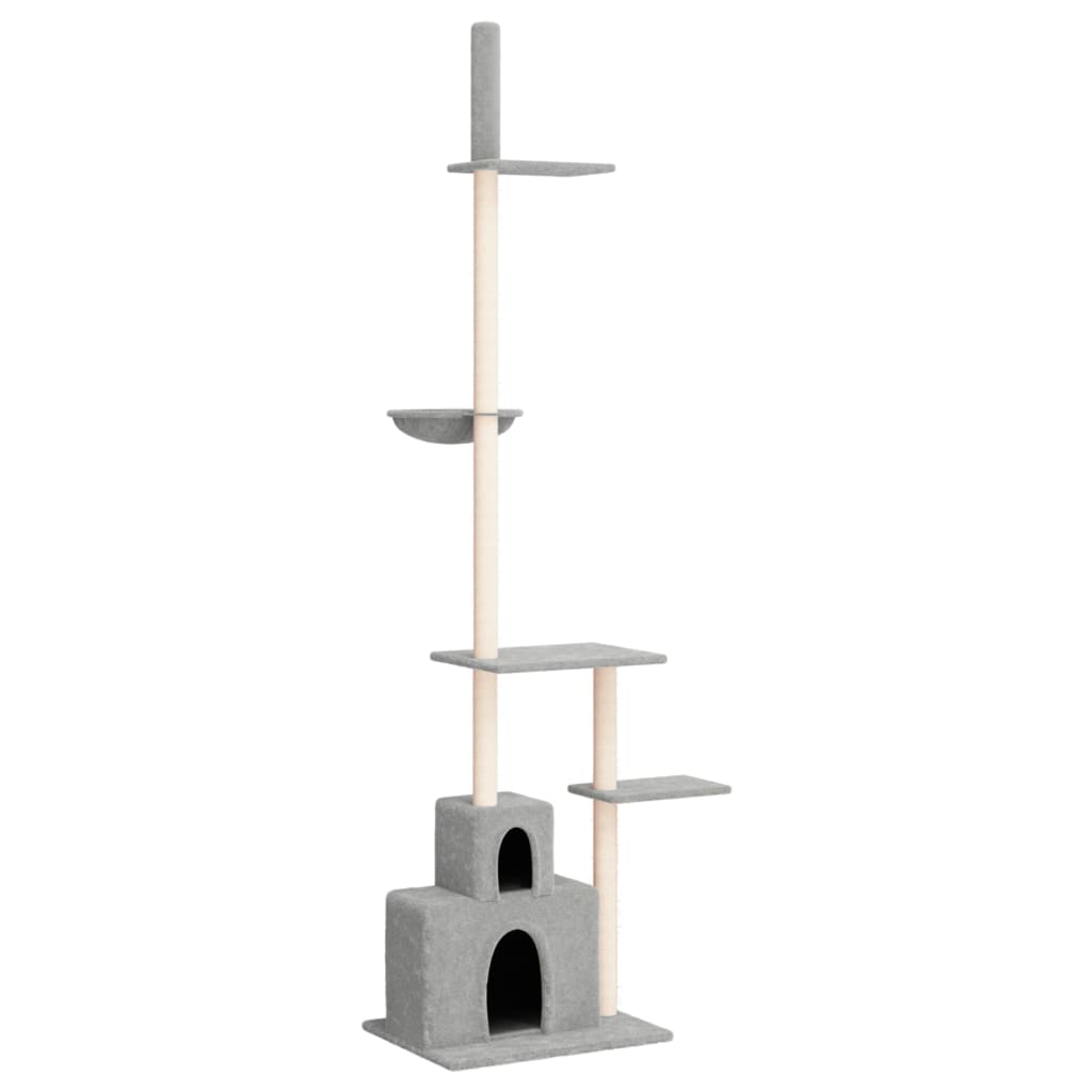 Vidaxl Cat Furniture Floor au plafond 250,5-276,5 cm gris clair