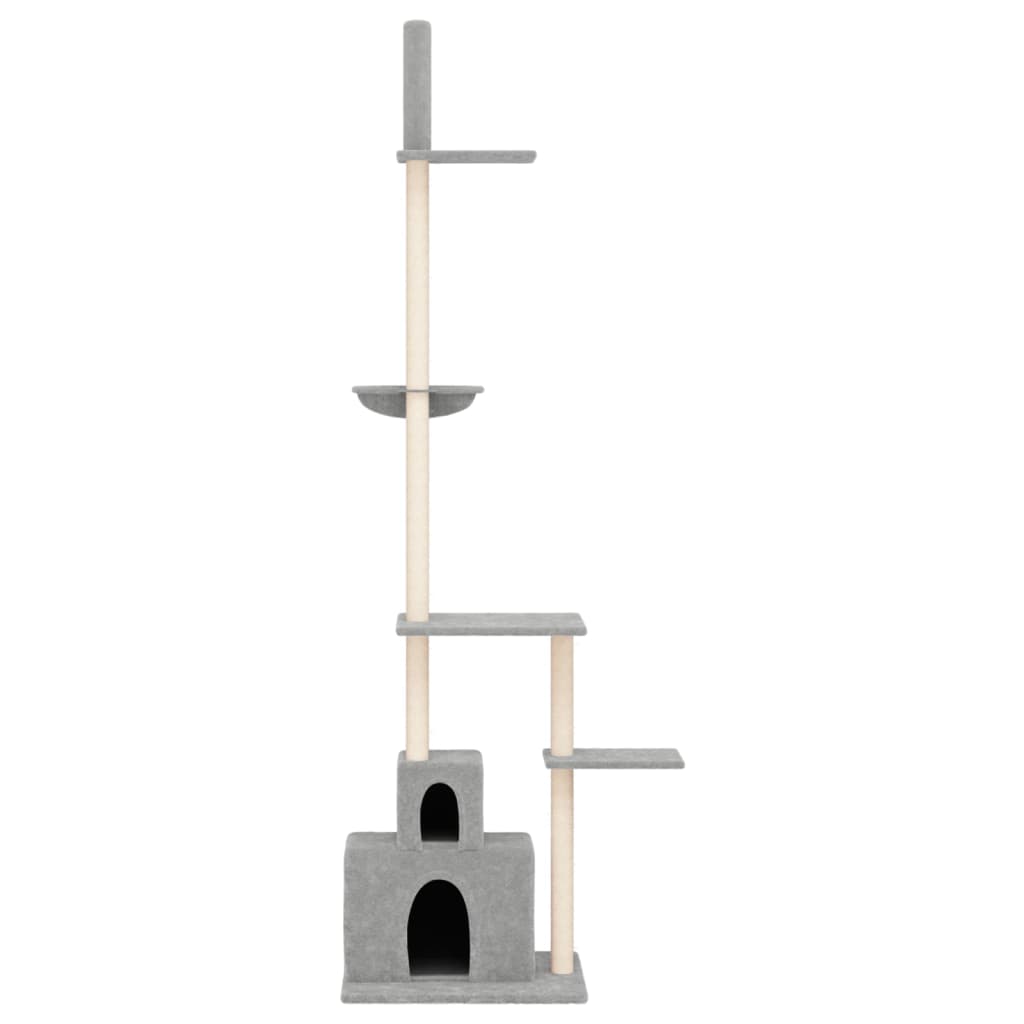 Vidaxl Cat Furniture Floor au plafond 250,5-276,5 cm gris clair
