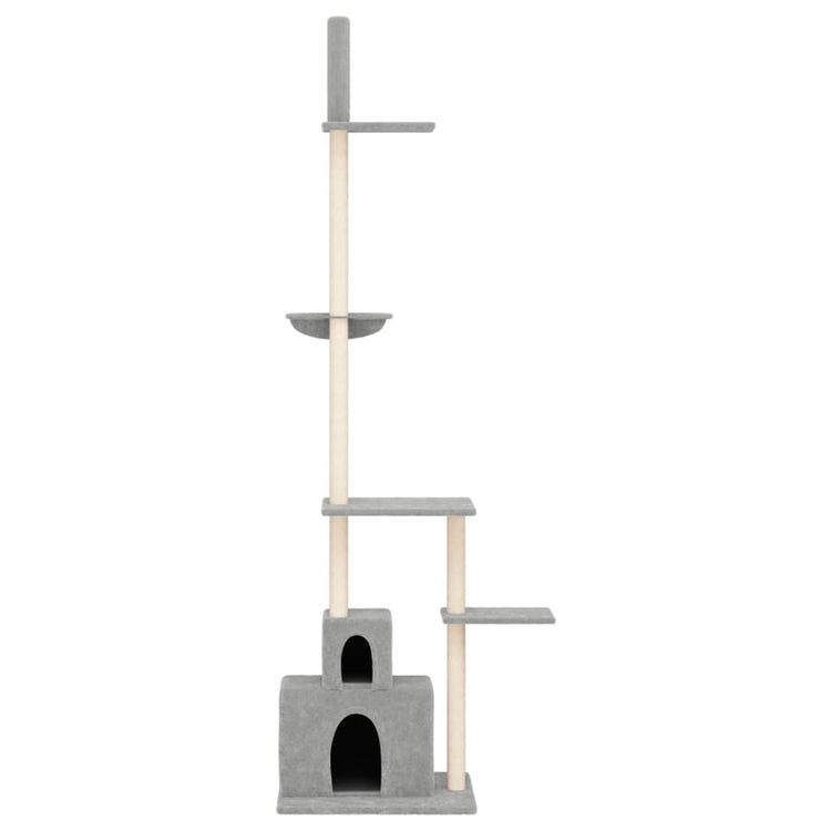 Vidaxl Cat Furniture Floor au plafond 250,5-276,5 cm gris clair