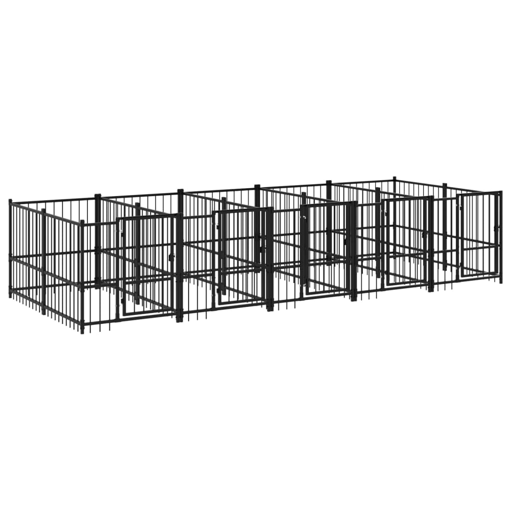 Vidaxl Hondkensne 9,38 m² en acier