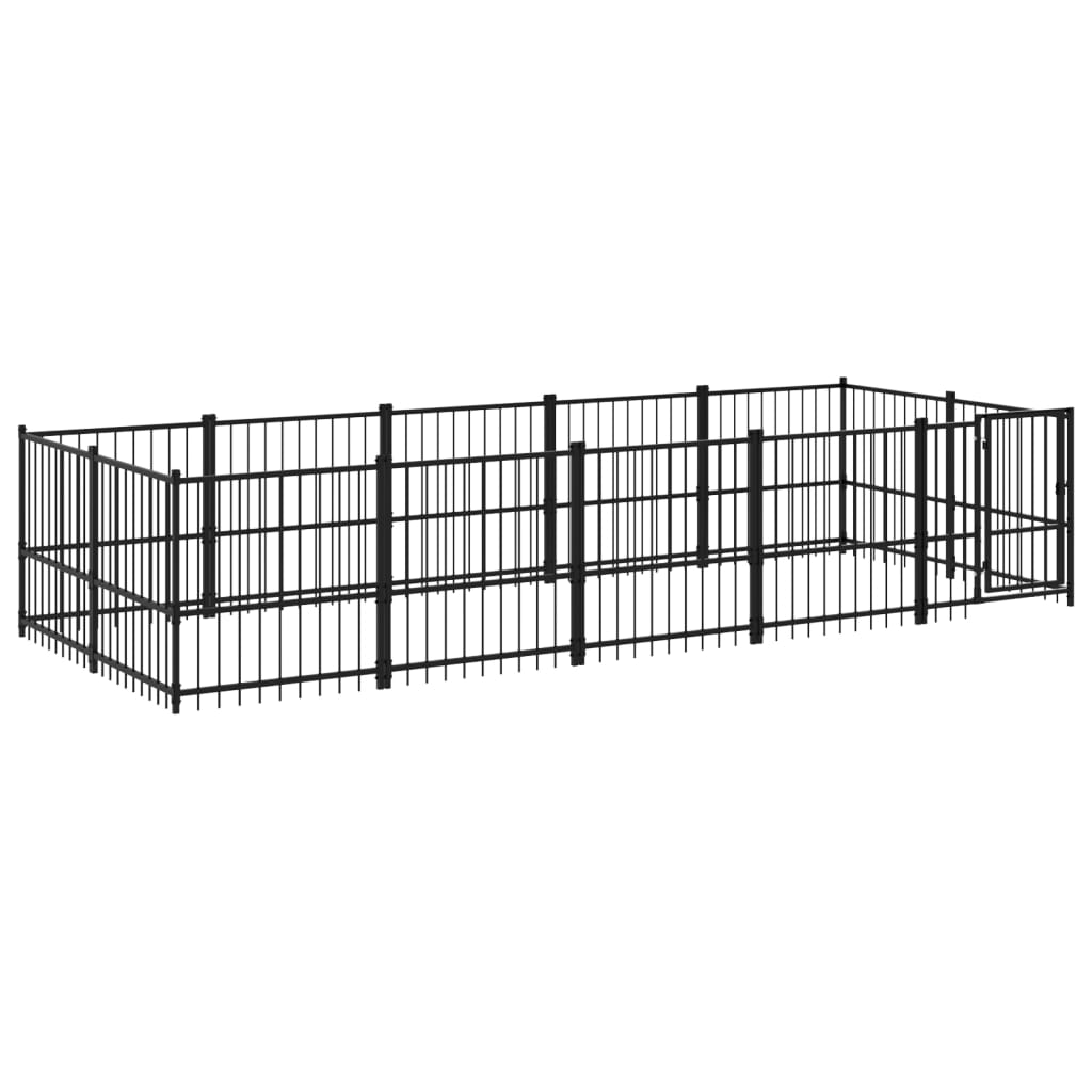 Vidaxl Hondkensne 9,38 m² en acier