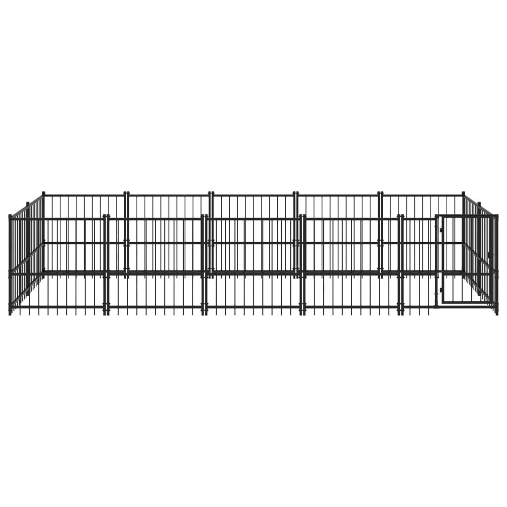 Vidaxl Hondkensne 9,38 m² en acier