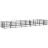 Vidaxl Dog Kennel pour l'extérieur de 16,89 m² en acier