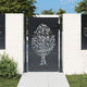 Vidaxl poort 105x155 cm avec arbre conception en acier anthracite -colored