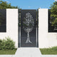 Port vidaxl 105x205 cm avec arbre conception en acier anthracite -colored