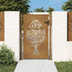 Vidaxl poort 105x155 cm conception d'arbre Cortenstaal