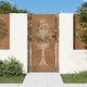 Vidaxl poort 105x180 cm conception d'arbre Cortenstaal