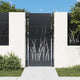 Port vidaxl 105x180 cm avec anthracite en acier de conception d'herbe -colore