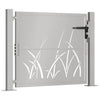 Vidaxl Poort Grass Design 105x80 cm Cortenstaal