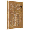 Port vidaxl avec conception en bambou 105x130 cm en acier