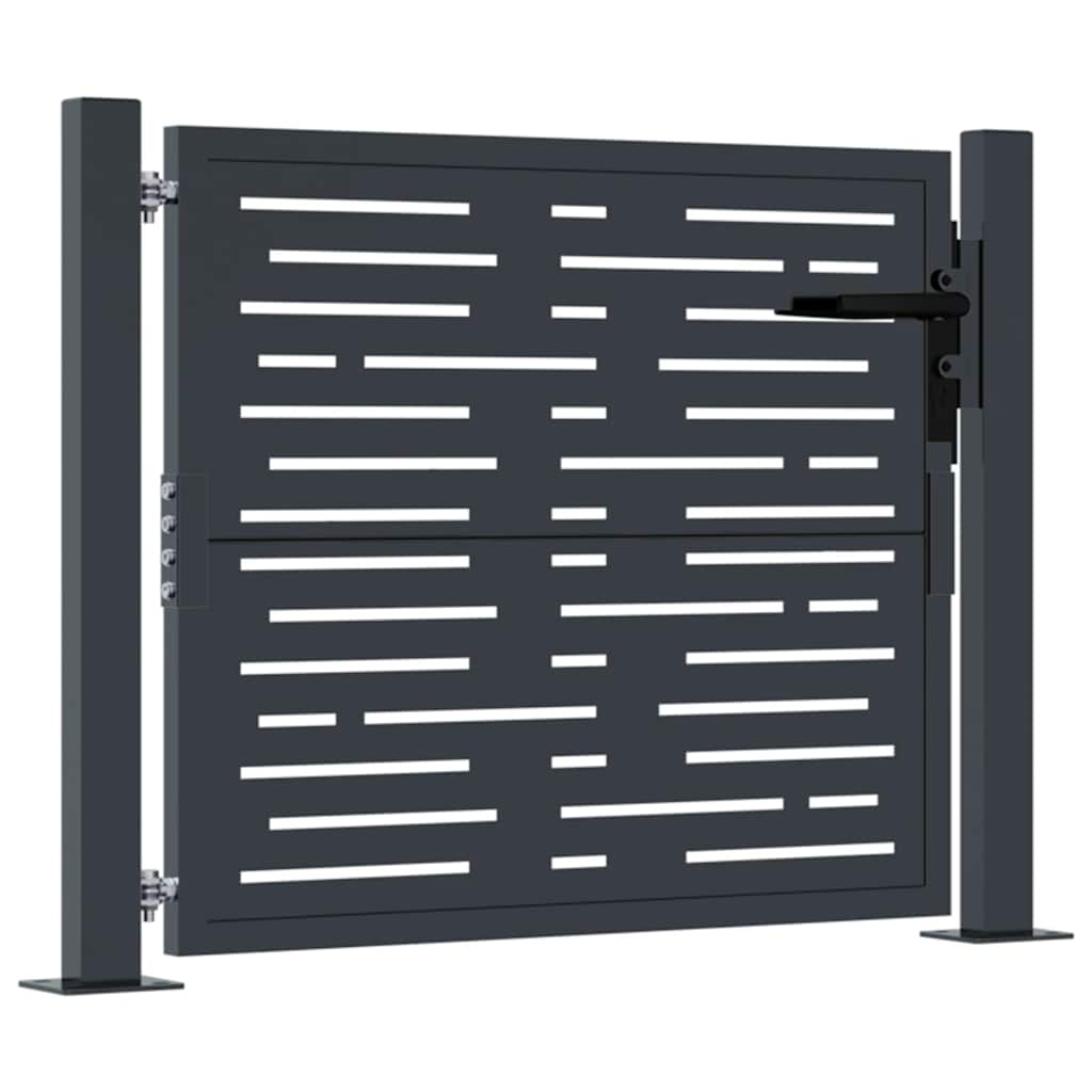 Port vidaxl 105x105 cm avec anthracite en acier carré -colore
