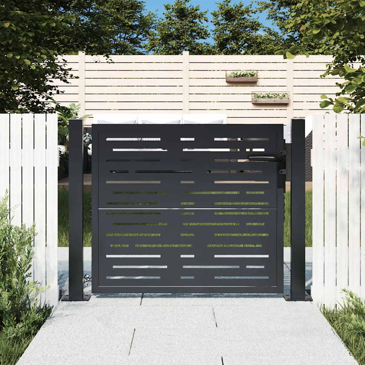 Port vidaxl 105x105 cm avec anthracite en acier carré -colore