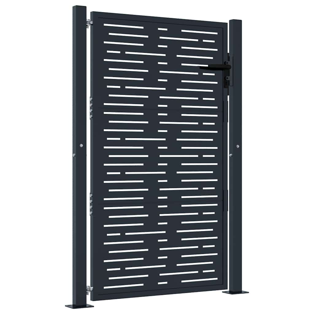 Port vidaxl 105x155 cm avec anthracite en acier carré -colore