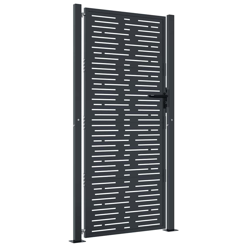 Port vidaxl 105x180 cm avec anthracite en acier carré -colore