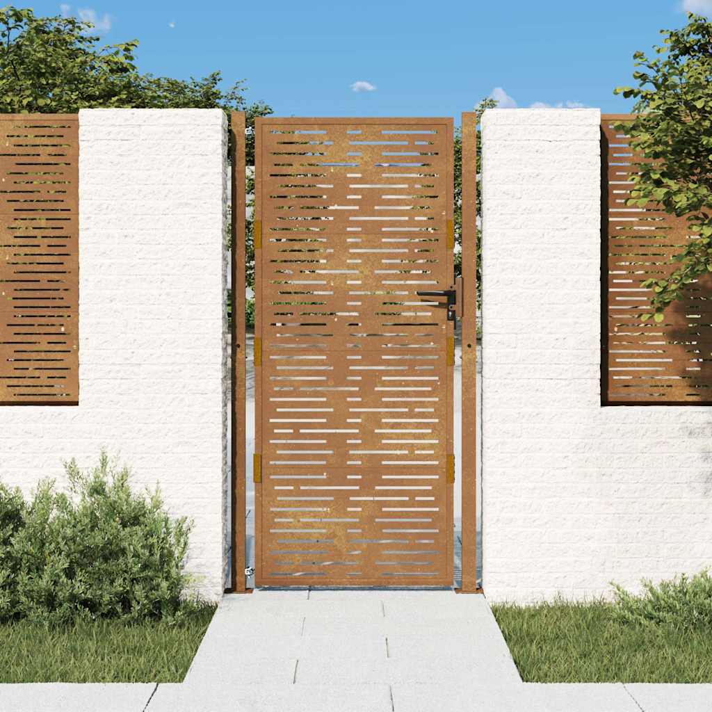Vidaxl poort 105x180 cm en acier carré