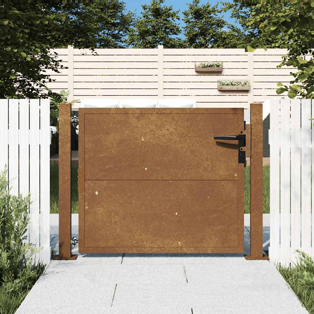 Port vidaxl 105x80 cm Corten Steel