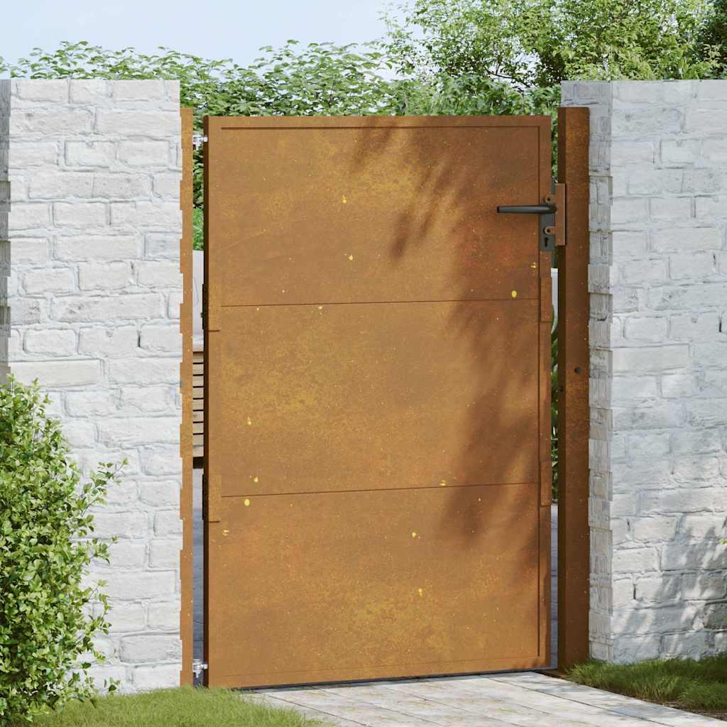 Port Vidaxl 105x130 cm Corten Steel