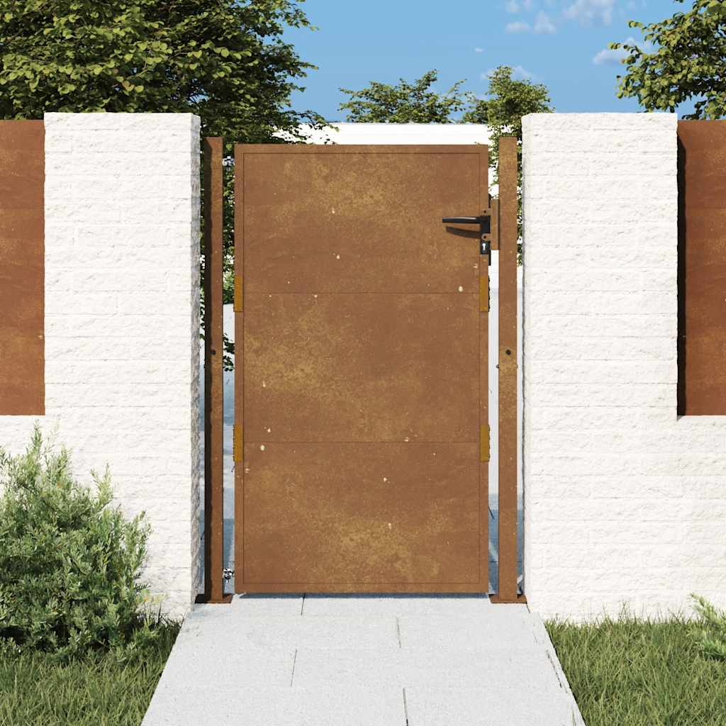 Port Vidaxl 105x130 cm Corten Steel