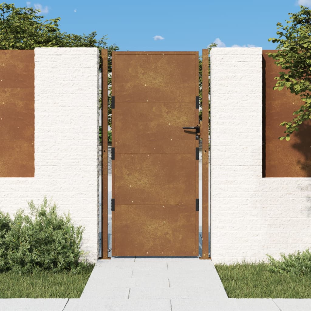 Port vidaxl 105x205 cm Corten Steel